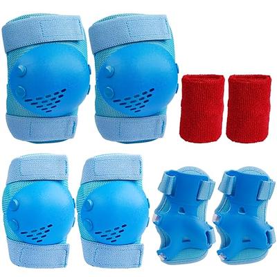 Bienbee Knee Pads for Kids，7pcs Unicorn Kids Knee Pads and Elbow Pads Set  Wrist Guards for Girls Boys Protective Gear Set with Bag for Roller Skating  Inline Skates Skateboard Cycling Rainbow 