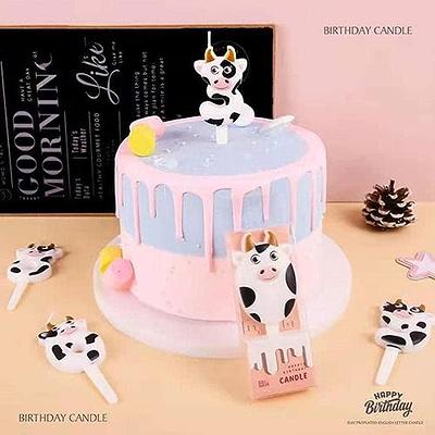  Farm Animal Cake Topper with Cow Horse Sheep Pig Duck Hen for  Farm Animal Theme Birthday Baby Shower Party : Toys & Games