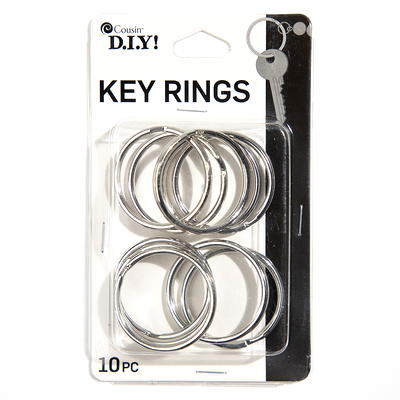 CleverDelights 2 Key Rings - 10 Pack - Large Split Key Rings - Strong Key  Chain Ring Connector - 2 Inch