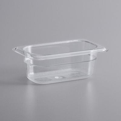 Vigor 1/2 Size Clear Polycarbonate Food Pan - 4 Deep