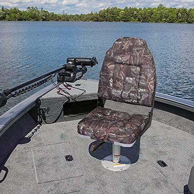 Leader Accessories Elite Low Back Boat Seat, Fold Fishing Boat Seat