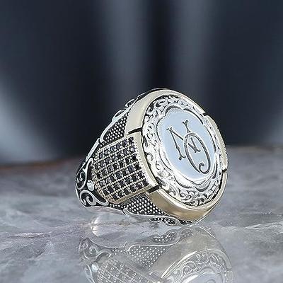 Men's Monogram Personalized Handmade Ring