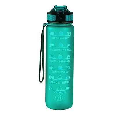 Hyeta 32oz Water Bottles with Straw - Stay Motivated and Hydrated with Convenient Times to Drink Markings, Durable, Leak-Proof and BPA-Free