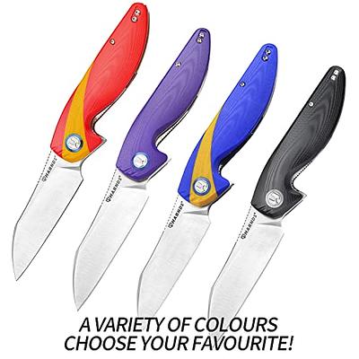 XTOUC 14C28N Blade Folding Pocket Knife G10 Handle Outdoor Camping Kni