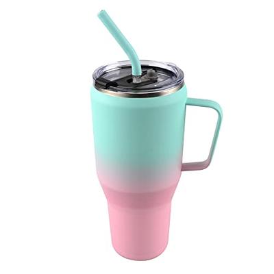 VEGOND Stainless Steel 12 oz Tumblers bulk Vacuum Insulated Double Wall  Travel Tumbler with Lid and Straw Reusable Tumbler,Pink