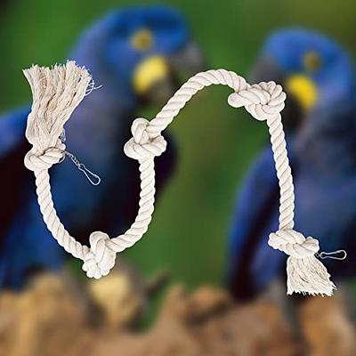 PARROT PERCH High Quality Natural Bird Rope Climbing Ladder Net Gym Perfect  for Your Cags, Macaws, Cockatoos, s, and Birds 