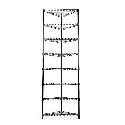 Chrome Wire Fan Shape Corner Shelving - 4 Shelves