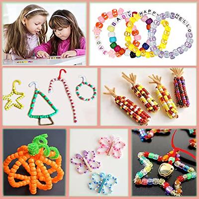 Bead Bracelet Making Kit, Bead Friendship Bracelets Kit with Pony Beads  Letter Beads Charm Beads and