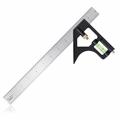 Woodworking Ruler Combination Square Metal Carpenter Square Framing Square  T Square Ruler Carpentry Tools for Woodworking 180 Degree Angle Finder -  Yahoo Shopping