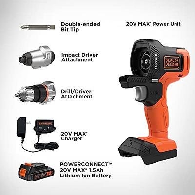 BLACK+DECKER 20V MAX* Matrix Cordless Drill Combo Kit, 2-Tool (BDCDMT120IA)  - Yahoo Shopping