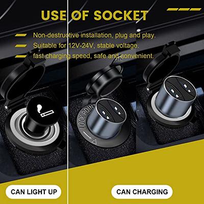 12V Waterproof Car Auto Tractor Cigarette Lighter Power Socket