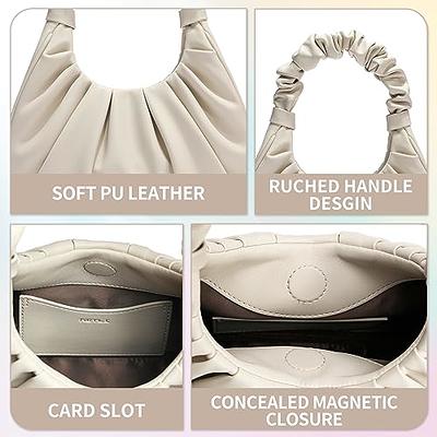 Keyli Cute Purses Mini Shoulder Bag for Women Waterproof Leather Tote  Handbags fashionable travel Large clutch hobo purse with Magnetic Closure  Beige - Yahoo Shopping