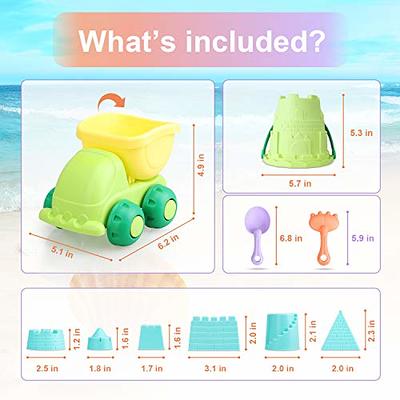  TOY Life Beach Toys for Toddler 1-3 Sand Toys for Kids Beach  Toys for Kids Ages 4-8 with 4 Callapsible Buckets Sandbox Toys Beach Toys  for Kids Ages 8-12 with Shovels