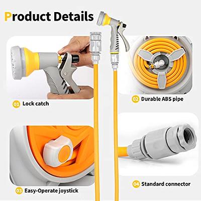  Hose Reel, Retractable Garden Hose ABS Single Arm Tool for  Garden Car Washing Watering, Wall Mounted Garden Hose Reel Heavy Duty,  Water Hose Reels for Outside : Patio, Lawn & Garden