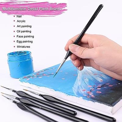 11pcs Miniature Fine Detail Paint Brushes Set Mini Paint Brushes for Oil  Watercolor Painting Acrylic Model