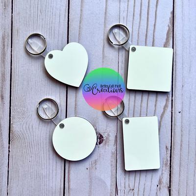 Double-Sided 2 Mdf Sublimation Keychain Blanks - Yahoo Shopping