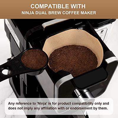Reusable Coffee Filter for Ninja Dual Brew Coffee Maker,2 Pcs Reusable K Cups Coffee Pods and 1 Pcs Coffee Maker Filter #4 Compatible with Ninja