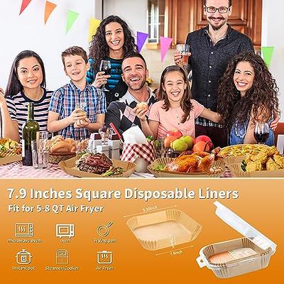 Air Fryer Parchment Paper Liners- 450PCS Air Fryer Paper Liners Disposable,  Liners for Air Fryer Basket, Non-Stick Food Grade Parchment Paper Sheets  for Air Fryer,Baking,Cooking 7.9 Inch - Yahoo Shopping