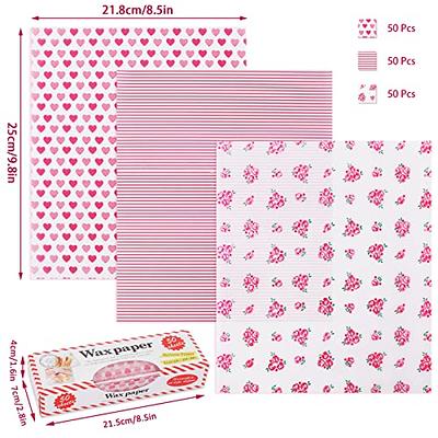 Sandwich Wrapping Paper, 50pcs Wax Paper Sheets Food Picnic Paper, Deli Paper  Greaseproof Paper Liners Wrapping Tissue For-size:stripe