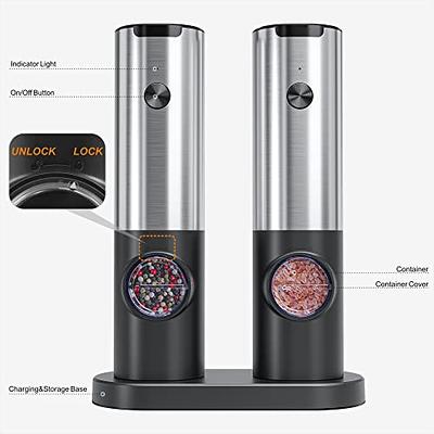 GIVIMO Premium Stainless Steel Salt and Pepper Grinder Set of 2