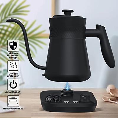 Gooseneck Electric Kettle with Temperature Control,1200W Electric