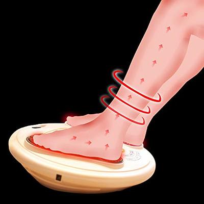 EMS & TENS Foot Circulation Stimulator, Improves Foot Blood Circulation,  EMS Foot Massager for Neuropathy, Relieves Body Pains & Plantar Fasciitis