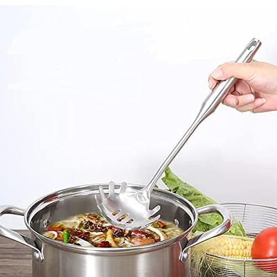 Silicone Pasta Noodle Spoon Pasta Scoop Colander Noodle Spaghetti Ladle  Slot Spoon Heat-Resistant Tableware Kitchen Gadget