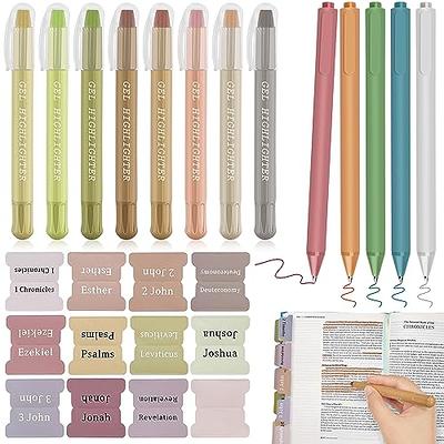 Bible Study Kit with Gel Highlighters and Pens No Bleed Through