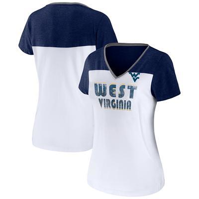 Women's Fanatics Branded Navy Cleveland Indians Plus Size Mascot In Bounds  V-Neck T-Shirt