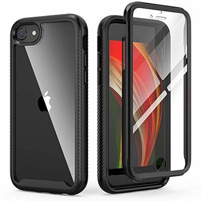 MXX iPhone SE 2022 /SE 2020 Heavy Duty Protective Case with Screen  Protector [3 Layers] Rugged Rubber Shockproof Protection Cover & Rotating  360