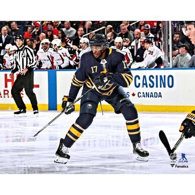 Jack Eichel Buffalo Sabres Unsigned Blue Jersey Skating Photograph