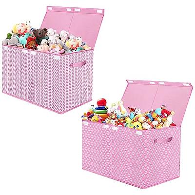 YOLOXO 2 PackToy Box Chest, Collapsible Sturdy Storage Bins with