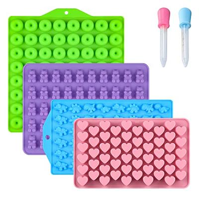 Silicone Mold - Silicone Gummy Candy Molds Ice Cube Trays, Set Of 2  Silicone