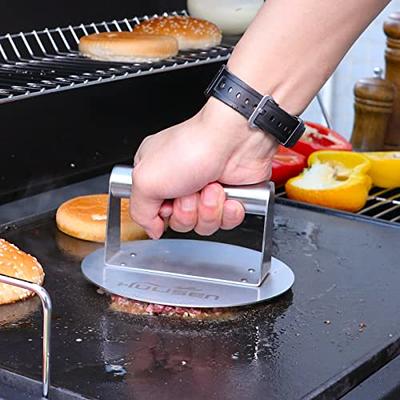 HULISEN Griddle Accessories for Blackstone, Stainless Steel Burger Press  Kit with Burger Spatula, Burger Smasher for Griddle Flat Top Grill Cooking,  Grill Press for Barbeque Hamburger Steak Meat - Yahoo Shopping