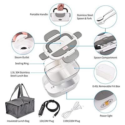 Electric Lunch Box [upgraded], High-power Food Heater, 12v 24v