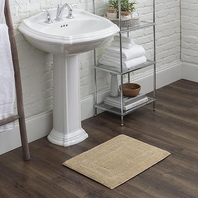 Mohawk Home Boardwalk Bath Cotton Reversible Taupe 2' x 5