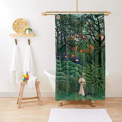 Shower Curtain Boho, Art Matisse Illustration, Nouveau, Eco