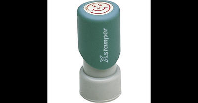 Xstamper® Pre-inked Stamps, Red Ink Happy Face (036000) - Yahoo Shopping