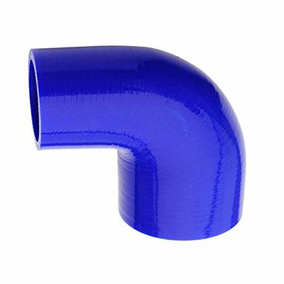 Blue 2' to 3' 51mm-76mm Silicone 90 Degree Reducer Elbow