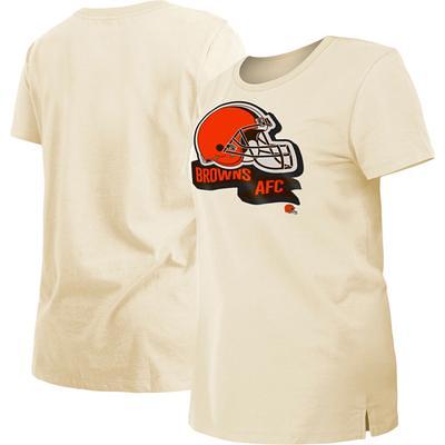 Men's New Era Brown Cleveland Browns Combine Authentic Sweep T-Shirt