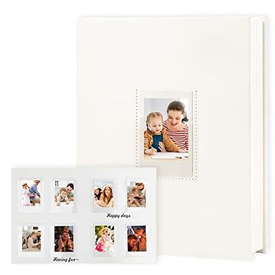  Photo Album with Writing Space for Fujifilm Instax Mini Camera,  Leather Cover, 64 Pockets Instax Photo Album Polaroid Photo Albums Book for  Fujifilm Instax Mini 12 11 9 40 Evo Instant