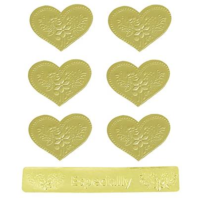 Heart Envelope Seal yyangz 10Sheets Love Heart Shape Stickers for Packaging  Bake Decoration Wedding Party Gift, 60 PCS Kraft Paper Thank You Stickers,Self-Adhesive  Envelopes Label Sticker,Embossed Heart Stickers, Golden - Yahoo Shopping