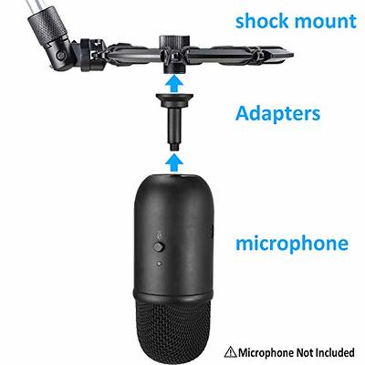 SUNMON Q2U USB/XLR Microphone Shock Mount Holder for Reduces Vibration and  Noise, Suitable for Samson Q2U USB/XLR Dynamic Mic