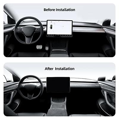 Alfanxi Dashboard Wrap Cover & Inner Front Door Trim Panel Armrest Wrap  Cover Alcantara Material Compatible with Tesla Model Y/3 (Red,  Dashboard&Doorpanel) - Yahoo Shopping