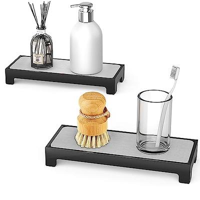 Parutta Bathroom Sink Fast Drying Stone, Instant Dry Bathroom Sink  Organizer, Home Sink Caddy, Diatomaceous Earth Stone Sink Tray for Dish  Soap Water Bottles Toothbrush Cup, Wave Shape, Dark Gray - Yahoo