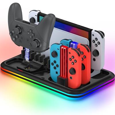 Charging Dock for Nintendo Switch/OLED/Joy-Con Controller, TSV Fast  Charging Station, Switch Controller Charger Stand 