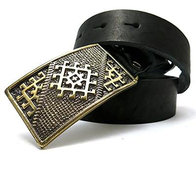 Solid Brass Belt Buckle  Ancient Belt Buckle - Belt Buckle Solid