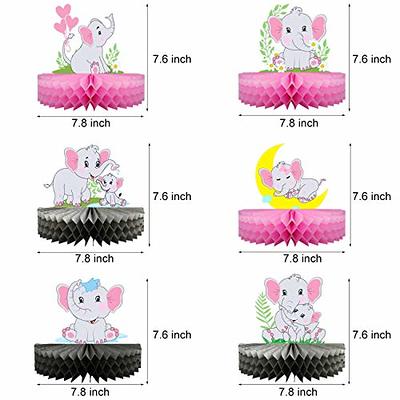 Creative Converting Little Peanut Girl Elephant Baby Shower Decorations Kit