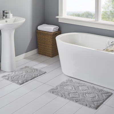 Better Homes & Gardens Heathered Stripe Bath Runner, 20 x 60, Admiral  Blue 