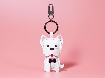 Personalised Dog Keyring or Handbag Charm